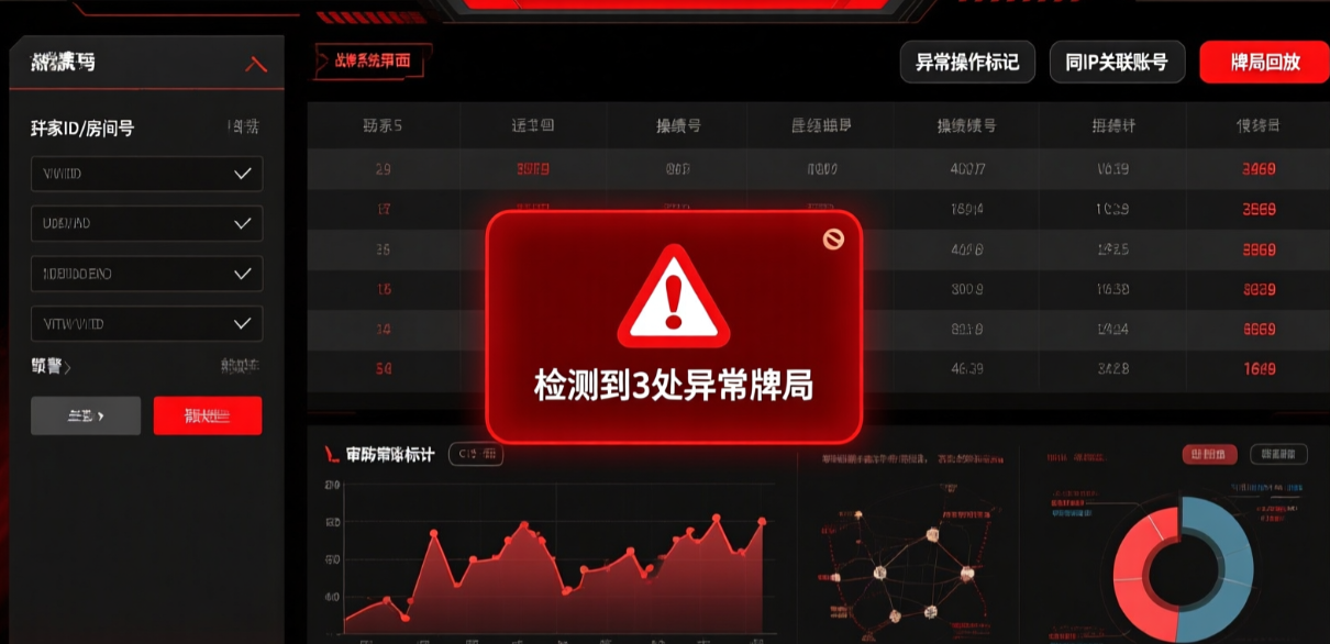 大联盟房卡棋牌源码防作弊系统战绩审计界面