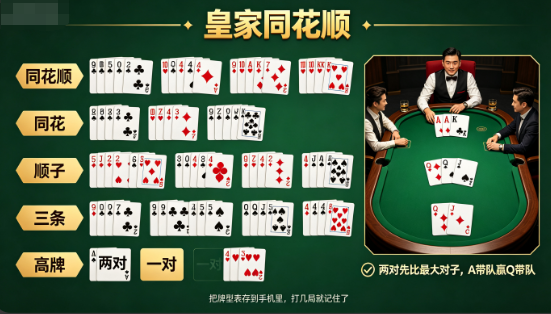 德州扑克玩法规则详解:房卡联盟新手入门看这篇就够了